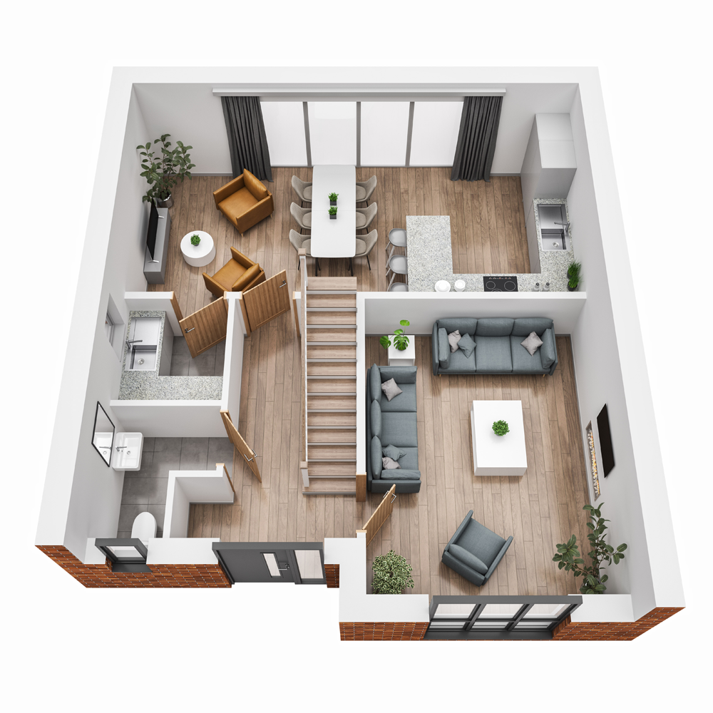 chestnut ground floor