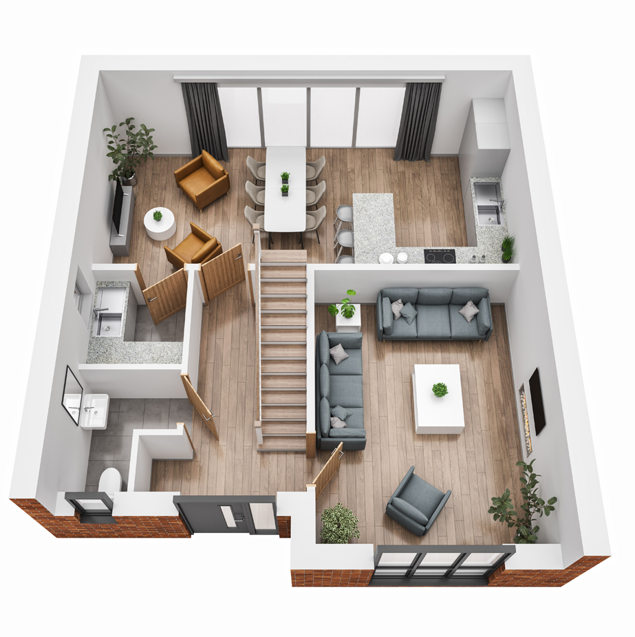 chestnut ground floor