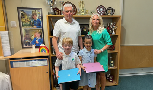 Oakwood Homes Donates Laptops and Sports Kits to The Dingle School
